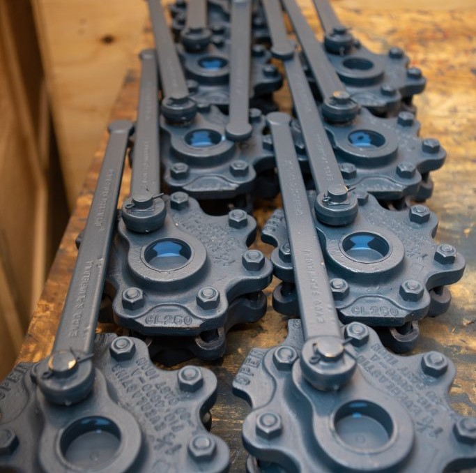 ball valve alternatives, laid out on a table