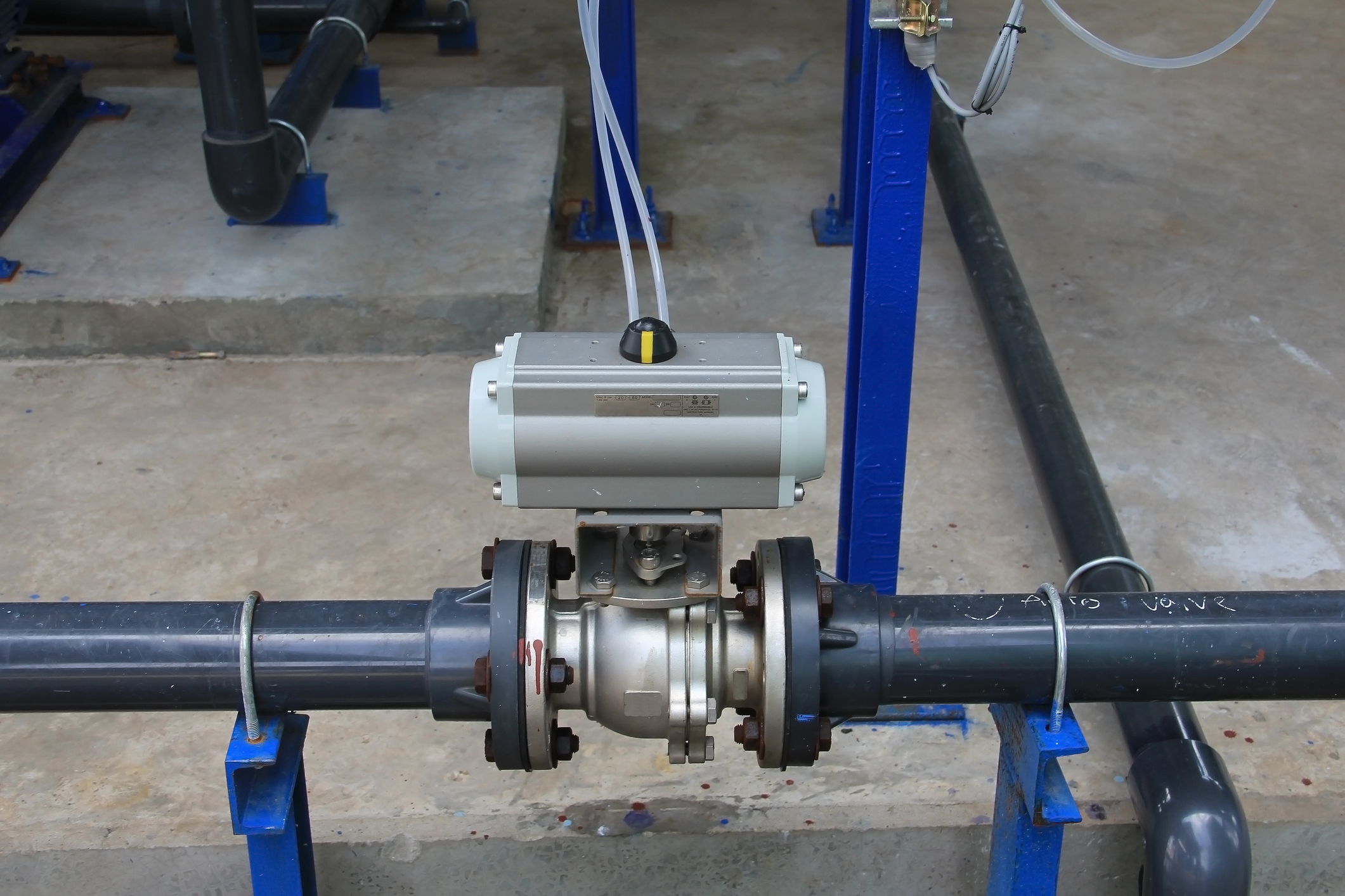 Pneumatic Control Valve of water pump line.