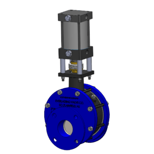 Bulk Material Valve, Pipe Size 3", Cast Iron, BMV Series, for abrasive, dry powders (up to 100 psi)