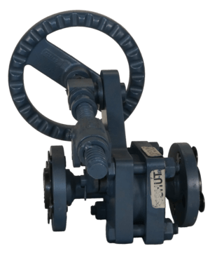 Slow Opening Valve Figure # 4061S(58), Steel Body, Flanged, Wheel Operated