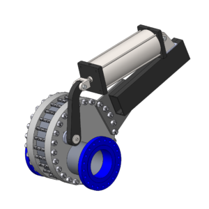 Process Isolation Valve, Pipe Size 14", PRO Series, for abrasive, dry powders slurry catalyst media