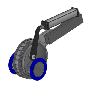 Process Isolation Valve, Pipe Size 16", PRO Series, for abrasive, dry powders slurry catalyst media