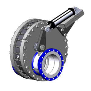 Process Isolation Valve, Pipe Size 18", PRO Series, for abrasive, dry powders slurry catalyst media